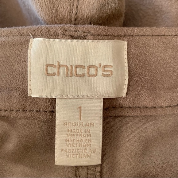 Chico’s Regular Faux-Suede Pants Knit Jeggings Pants Size 8. - Picture 10 of 13